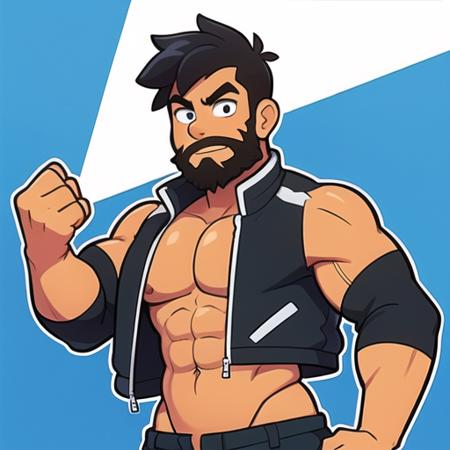 20221220161092-938138843-1boy, tanned, strong, toned, warrior, short black hair, jacket, beard__strong pose.png